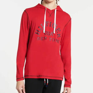 NEW Tommy Hilfiger USA New York Long Sleeve Hoodie Red Sz Large 09T4091 608